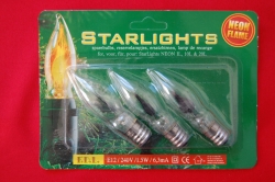 3 Reservelampjes voor Starlights  Neon Flame