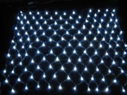 LED light link net 49 leds 1x1 meter  WIT