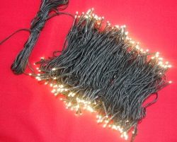 25 METER lichtsnoer met 250 WARM WITTE LED