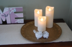 Realistische kaarsen set van 3 stuks