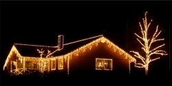 LED Light Links icicle lights 100x75 WARM WIT