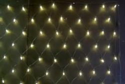 LED light link net 49 leds 1x1 meter WARM WIT