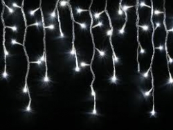 LED Light Links icicle lights 100x75 WIT