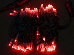 LED snoer 10 m. lang 100 lamps kleur ROOD
