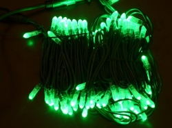 LED snoer 10 m. lang 100 lamps kleur GROEN