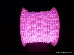 LED Lichtslang 40 meter kleur ROZE
