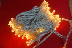 LED snoer 10m. lang 100 lamps kl. WARM WIT